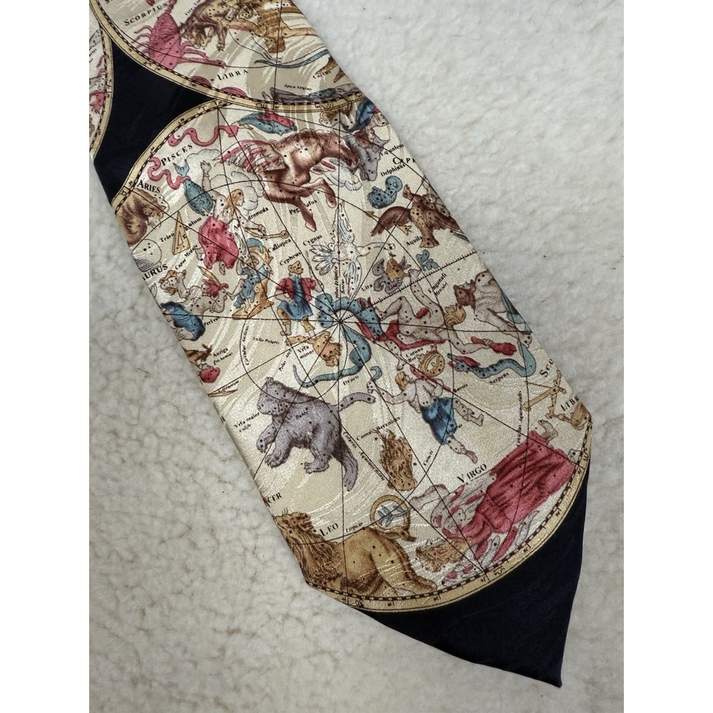 Celestial Hemispheres Constellations Astronomy Museum Artifacts Silk Tie Necktie